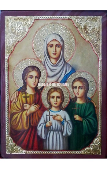 Icoana cu Sfânta Sofia – Credință - Iubire - Reproducere